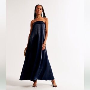 Abercrombie Strapless Trapeze Maxi Dress